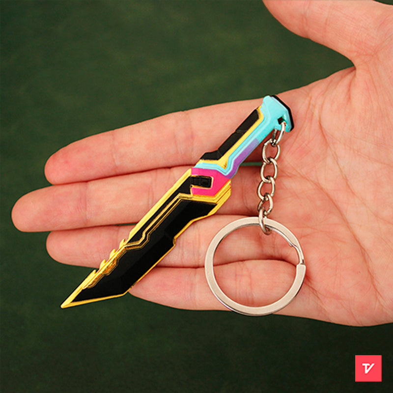 Glitchpop Knife Valorant Miniature Keychain