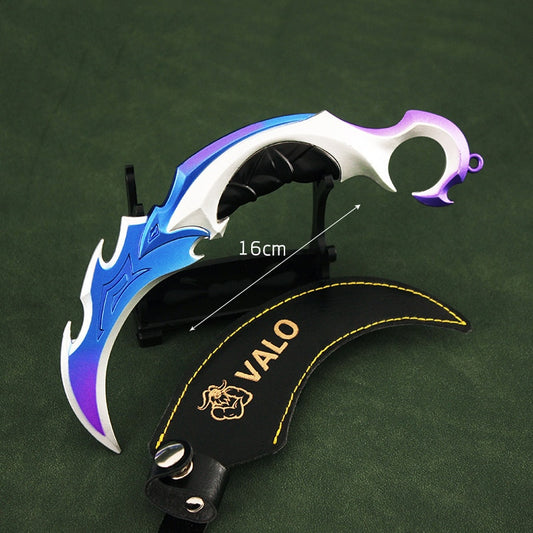 Valorant Marauder Karambit 16cm Metal Purple