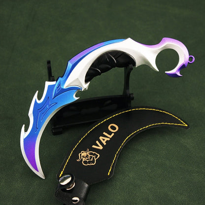 Valorant Marauder Karambit 16cm Metal Purple