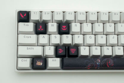 Valorant keycaps personalizadas teclas 10keys PBT dye