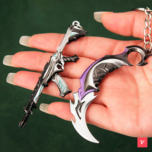 Chaveiros Saqueador Miniatura Karambit Vandal Sheriff Valorant